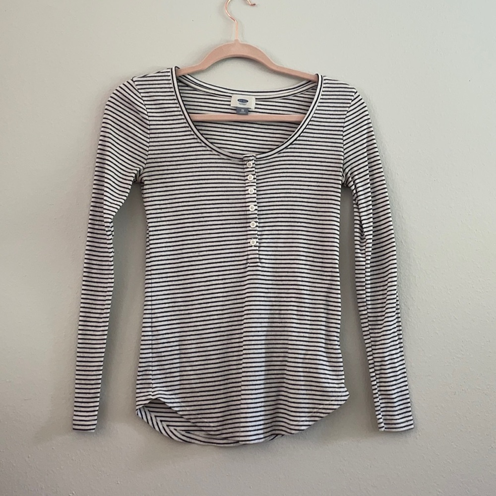 Old Navy Striped Long Sleeve Shirt